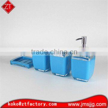 blue color bathroom accessories set for household and hotel