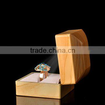 Custom Glossy Finished Wood Jewelry Boxes Ring Box