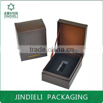 Brown Small PU leather Perfume Packaging Box