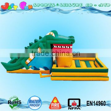 air bouncer and inflatable slide, crocodile inflatable trampoline for children