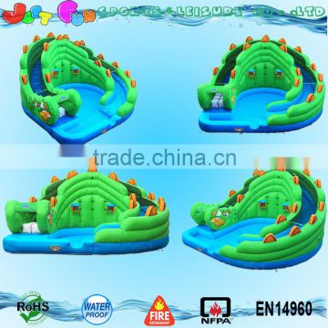 Dragon blast commercial wet dry inflatable obstacle slide for sale