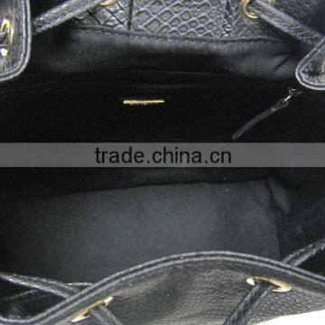 Wholesale Pu Leather Drawstring Backpack photo-5