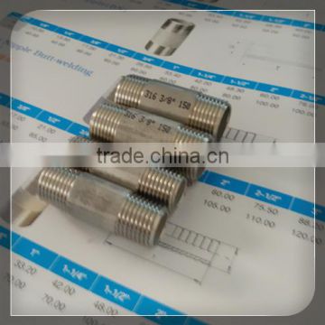 304L/316L Stainless Steel Welded Barrel Nipple Class 150