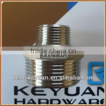 Stainless steel reducing hexagon nipple