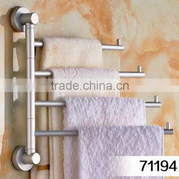 quality stainless steel wall mounted Movable towel bars bathroom towel rack rotating towel poles towel rods