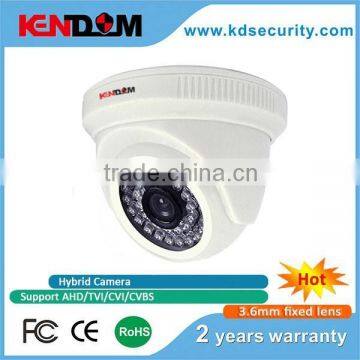 Kendom New Technology 1.0Megapixel AHD/TVI/CVI/CVBS Camera all in one mainboardCCTV Dome Camera