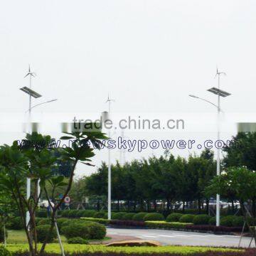 wind solar hybrid street light light pole wind turbine led lighting