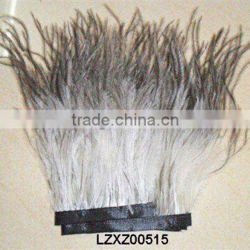 natural Ostrich Feather trim for garment dress LZXZ00515