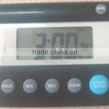 digital kitchen timer with clock with magnetic clip