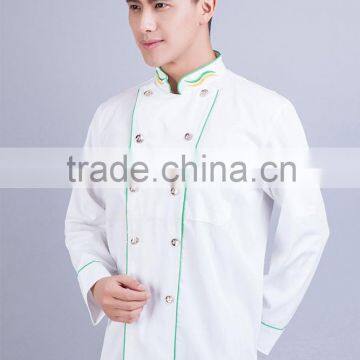 2015 Double -breasted White Chef Cooking Uniform photo-3