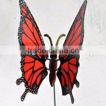 Hot Sale in USA 8 Inch Fluttering Butterfly Plastic Garden Sticks