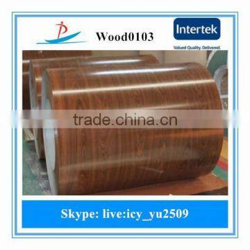 2015 new wood grain ppgi in coils/design ppgi steel sheet in coils for interior door and Sandwich board in Zhejiang China