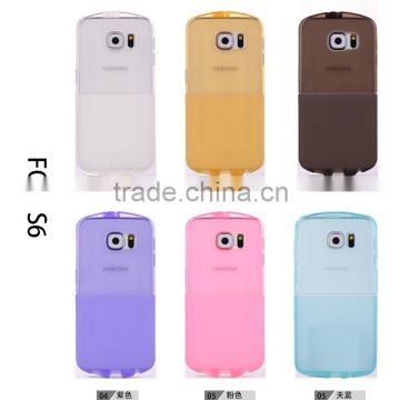 Semi-transparent TPU gel case cover for Samsung Galaxy S6