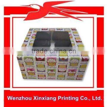 Customized Window Paper Box for Cupcake