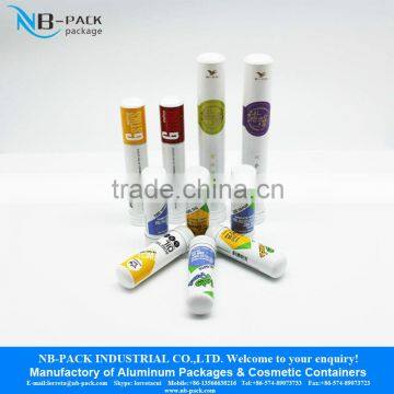 aluminum metal long smoking pipe printed tubes packaging