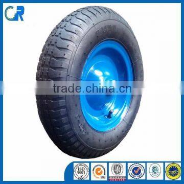 Factory Inflatable Pneumatic 4.00-8 400mm Air Rubber Wheel photo-4