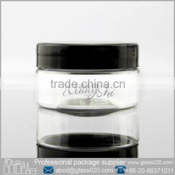 transparent cosmetic jars plastic