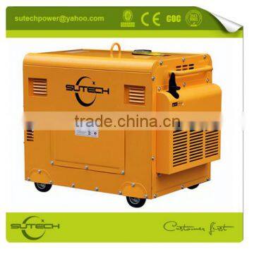 Mobile Generator! Low Noise Single Phase 5kw Portable 220V Generator With Soundproof and 4 Wheels photo-3