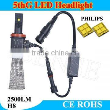 3000 lumen 2500lumen 40w 12v car headlamp 5th Generation headlight 9005 9006 H1 H3 H7 H8 car headlight