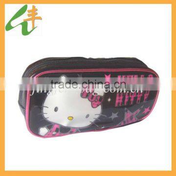 Promotional zippered PVC leather pencil case