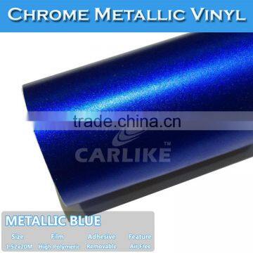 CARLIKE 1.52x20m 5x65ft Matt Chrome Metallic matte purple car vinyl wrap