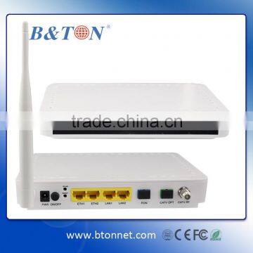 CATV FTTH GEPON Ethernet Passive Optical Network EPON GPON ONU with 4FE Port+1CATV Port