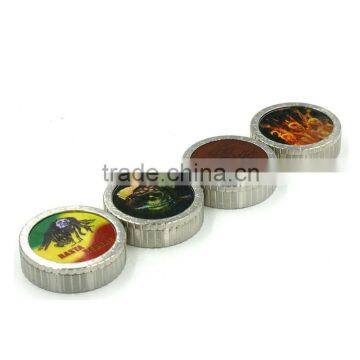 M2001 pvc Metal printing round herb grinder