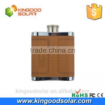 2016 Sale Promotion Led Indicate and Faux Leather CE ROHS Power Bank/10800mah Flask Power Bank With Electronic Products Quality Choice photo-5