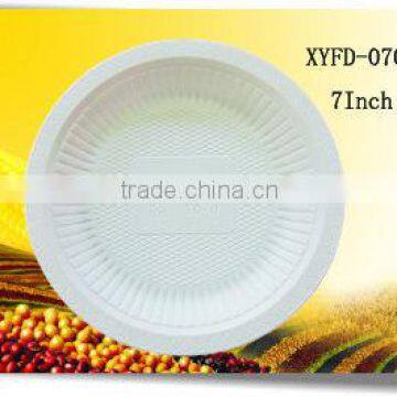 disposable cornstarch 7 inch plastic plate