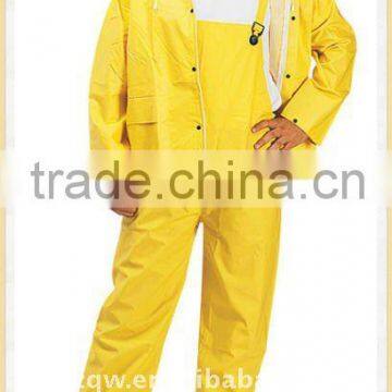 yellow pvc/polyester/pvc workwear