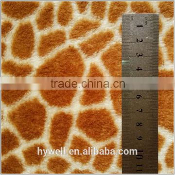 100%Polyester Animal Printed Coral Fleece fabric for shoes bathrobe