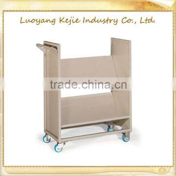 Iron Library Book Cart Rolling Library Cart Book Cart Design Library Book Truck in Metal Library Book Cart photo-5