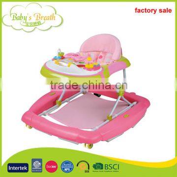 BW-15 wholesale hot selling new model round baby walker with washable cushion