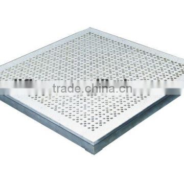 Aluminum perforated raised access panel