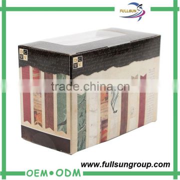 Custom printed folding one piece postcard box