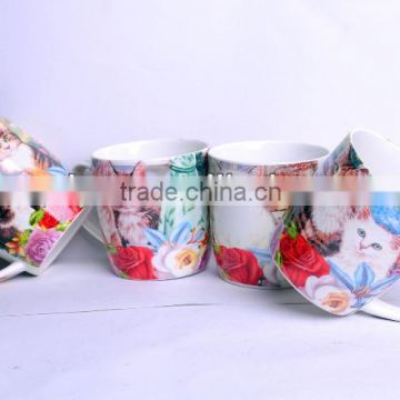 hot sale Print Ceramic Coffee Mug With Cover