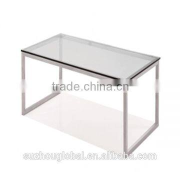 Small High Quality With Glass Meeting Desk Design Square Coffee Table