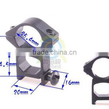 2 x High Profile See Through 25.4mm Scope Rings 21mm Picatinny Weaver Rail Mount photo-3