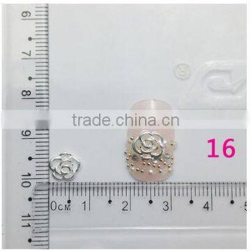 3D Nail Art DIY Decoration Black & White Color Bow Flower &Snowflake Pattern Nail Rhinestone Stickers For Manicure Tools photo-2