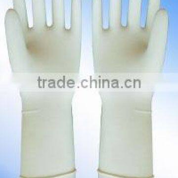 Latex surgical gloves powdered