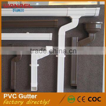 Free Sample Valley Used Beautiful Appearance Pvc Leaf Gutter Guard for Rain Gutter