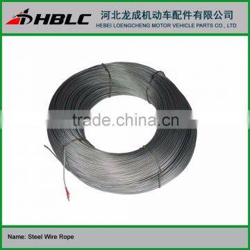 7*7 1*19 stainless steel wire rope galvanized steel cable