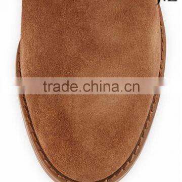 OB42 Brown Kid Suede Warm Winter Flat Fashion Knee High Round Toe Boots Shoes for Flat Feet photo-2