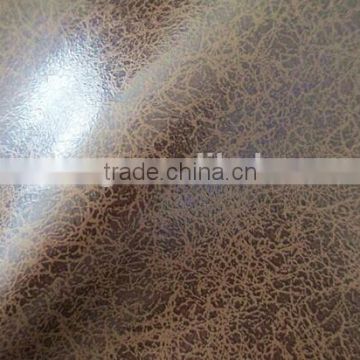 PU leather new desigh two tone for sofa leather