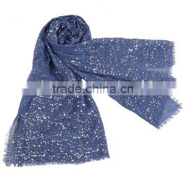 2015 Fashinable Plain silver spot TR Hot Sale Whole Sale TR fabric Scarf                        
                                                Quality Choice