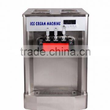Auto Refrigerated Ice Cream Maker 3 Flavors Commercial Soft Ice Cream Machine 32l Capacity Most Popular photo-6