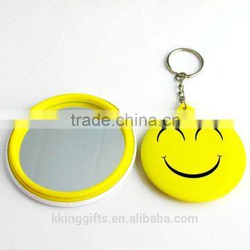 Rounded Shaped Customized Blind Spot Rear Facing Back Seat Infant Mini Mirror With Ley Ring