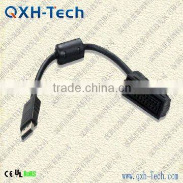 cheapest price coaxial cable scart to displayport cable