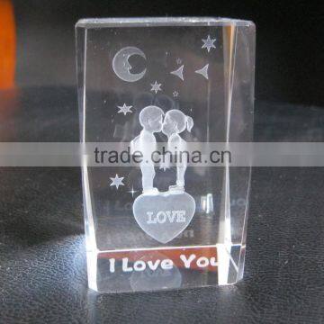 Fashion Ornament Christmas Promotional Gifts Crystal Cube