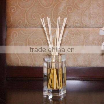 name brand scents 80ml Luxury high quality square crystal glass decorative reed difuser